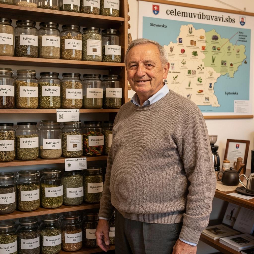 Záber na tradičné čajové obrúsky a čajové lístky v prírodnej scenérii